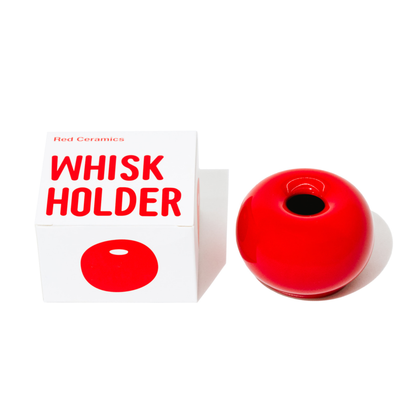 Whisk Holder - Red Ceramics